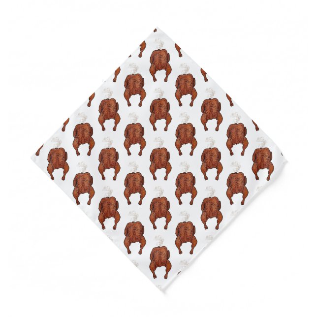 Roast chicken cartoon illustration  bandana (Front)