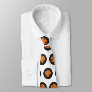 Roast chicken cartoon illustration neck tie