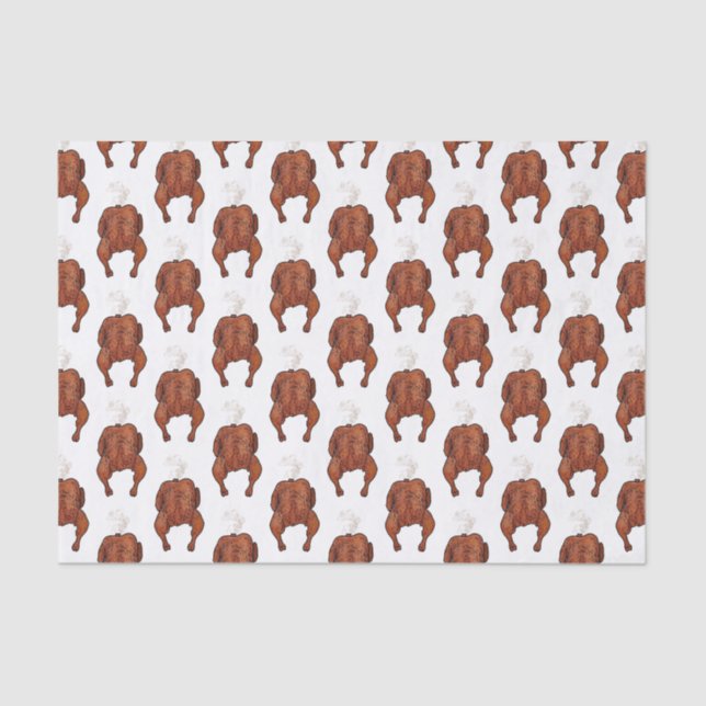 Roast chicken cartoon illustration  tissue paper (Front)
