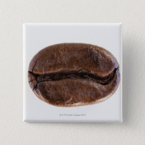 Roast coffee bean studio shot pinback button