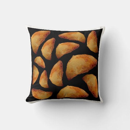 Roast potatoes pattern  throw pillow