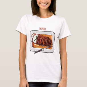 Roast turkey breast cartoon illustration T-Shirt