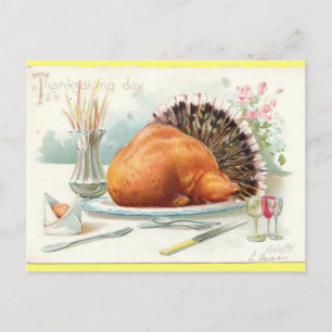 Roast Turkey Vintage Tuck Thanksgiving Postcard