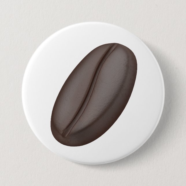 Roasted Arabica coffee bean Button (Front)