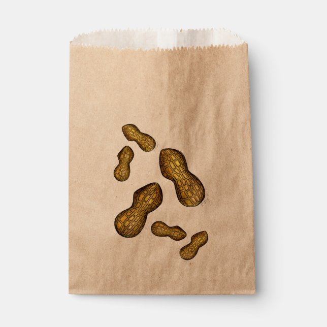 Roasted Ballpark Peanuts Nuts Snack Food Treats Favor Bag (Front)