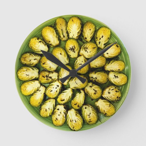 Roasted Brussels Sprouts Round Clock