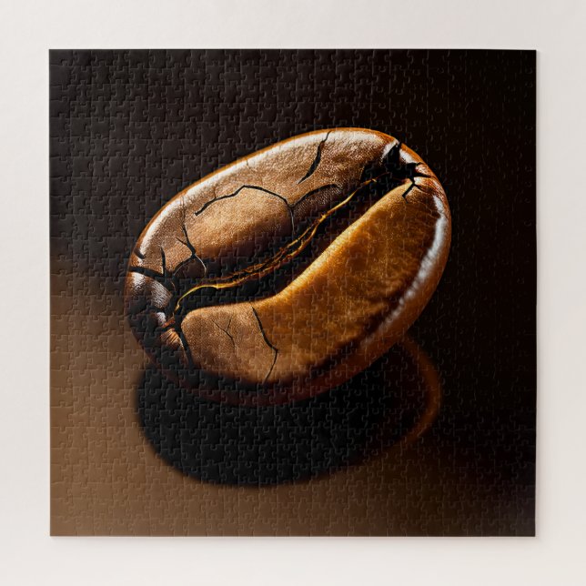 Roasted Coffee Bean Macro Closeup Jigsaw Puzzle (Vertical)