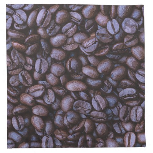 Roasted Coffee Beans Acrylic Artwork  Cloth Napkin