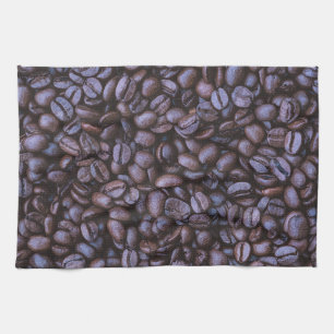 Roasted Coffee Beans Acrylic Artwork   Kitchen Towel