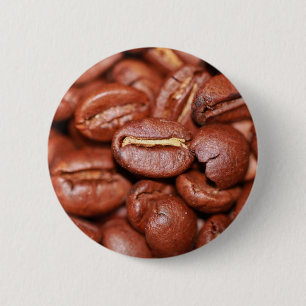 Roasted Coffee Beans Button