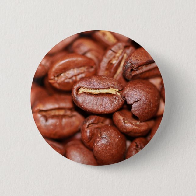 Roasted Coffee Beans Button (Front)