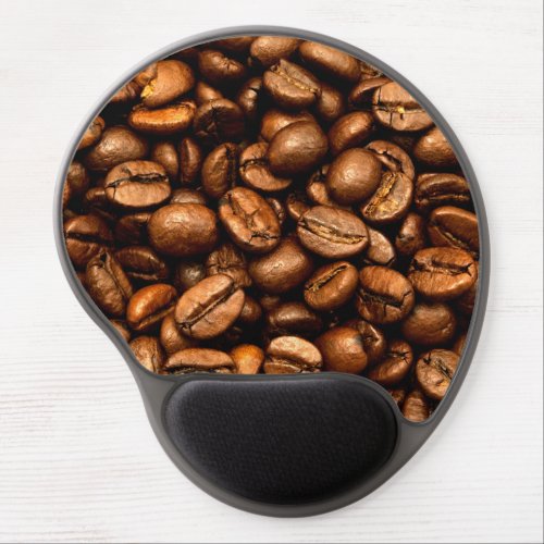 Roasted coffee beans gel mouse pad