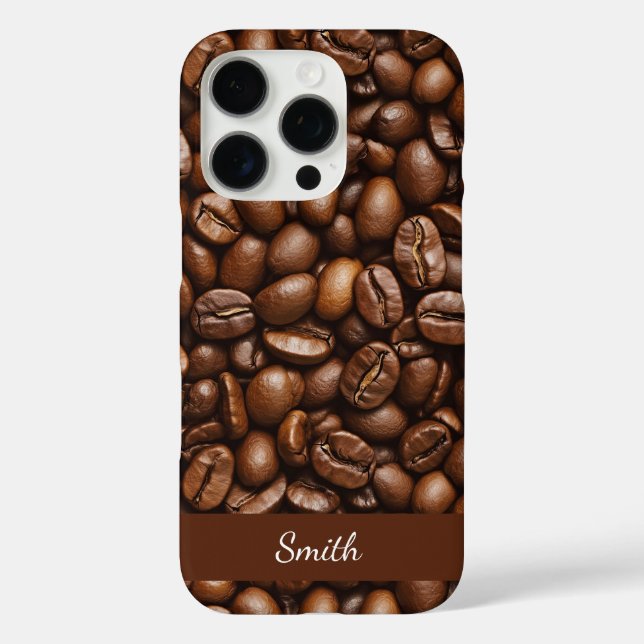 Roasted Coffee Beans iPhone 16 Pro Case (Back)