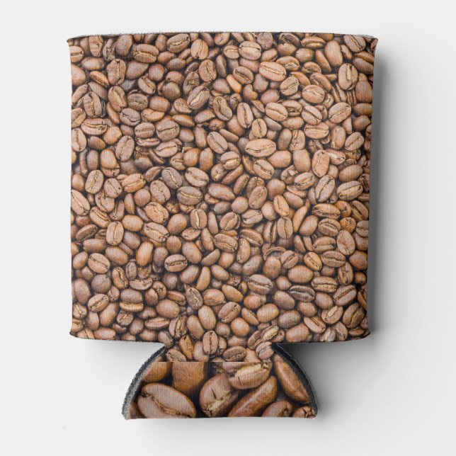 Roasted Coffee Beans: Organic Full Frame Can Cooler (Front)
