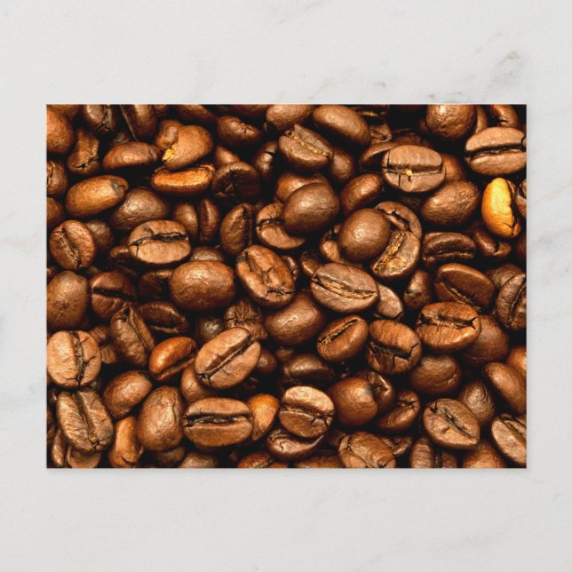 Roasted coffee beans postcard (Front)