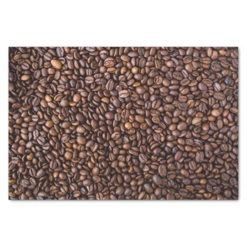 Roasted Coffee Beans Texture Structure Background Tissue Paper