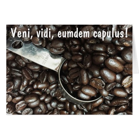 Roasted Coffee Beans With Silver Scoop Photograph Cards (Front Horizontal)