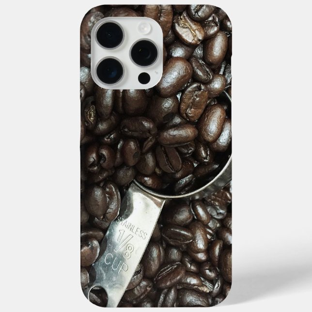 Roasted Coffee Beans With Silver Scoop Photograph Case-Mate iPhone Case (Back)