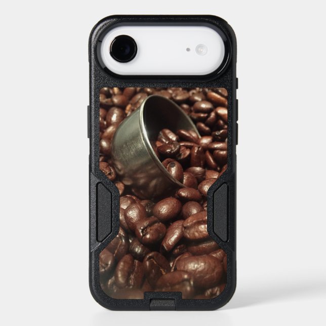 Roasted Coffee Beans With Silver Scoop Photograph Otterbox iPhone Case (Back)