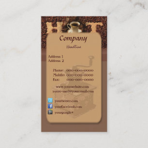 Roasted Coffee Business Card