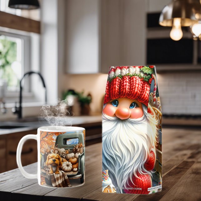 Roasted Coffee Santa Gnome Packaging (Coffee mug available also in my Zazzle shop.)