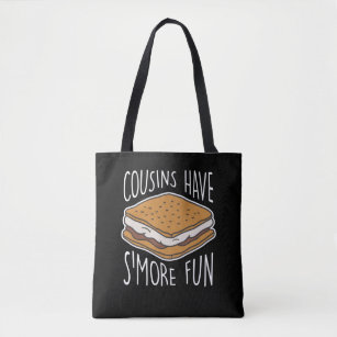 Roasted Marshmallows Camping Cousins S'more Fun Tote Bag