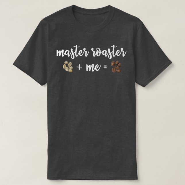 Roasting Coffee Gift For Master Roaster Distressed T-Shirt (Design Front)