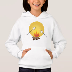 Roasting Marshmallows over Campfire Hoodie