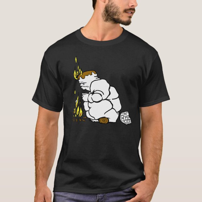 Roasting Marshmallows T-Shirt (Front)