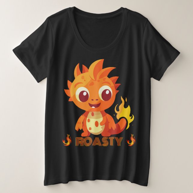 ROASTY PLUS SIZE T-Shirt (Design Front)
