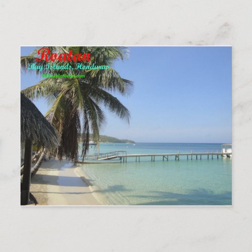 Roatan Bay Islands Honduras Postcard