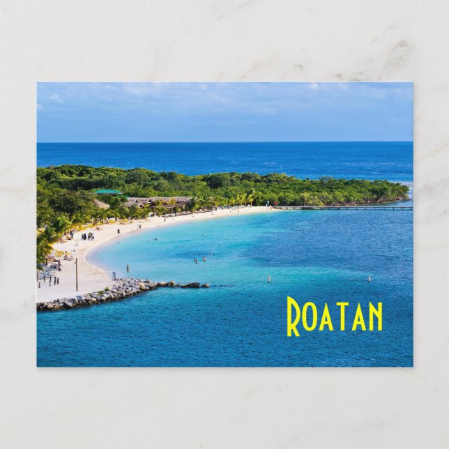 Roatan Beach Postcard (Front)