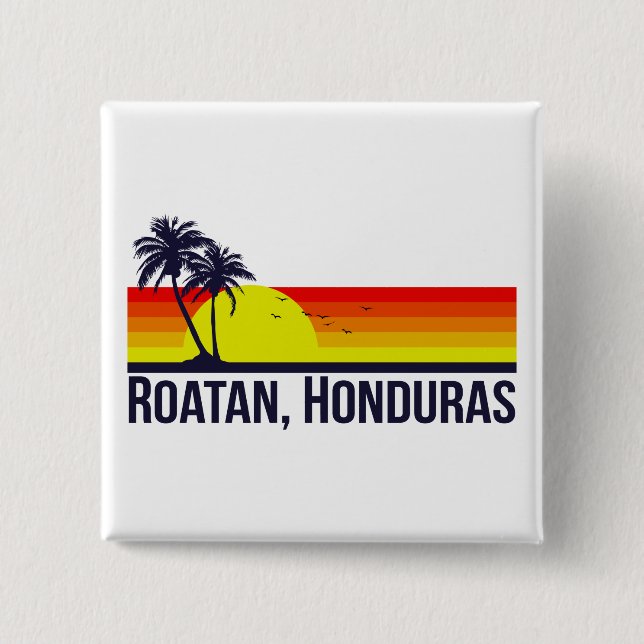 Roatan Honduras Button (Front)