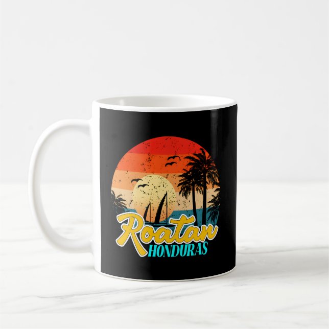 Roatan Honduras Caribbean Islands Roatan Beach Coffee Mug (Left)