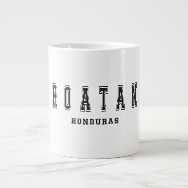Roatan Honduras Large Coffee Mug (Front)