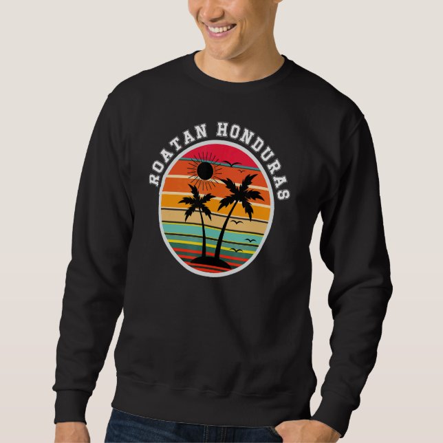 Roatan Honduras  Matching Family Vacation Sweatshirt (Front)