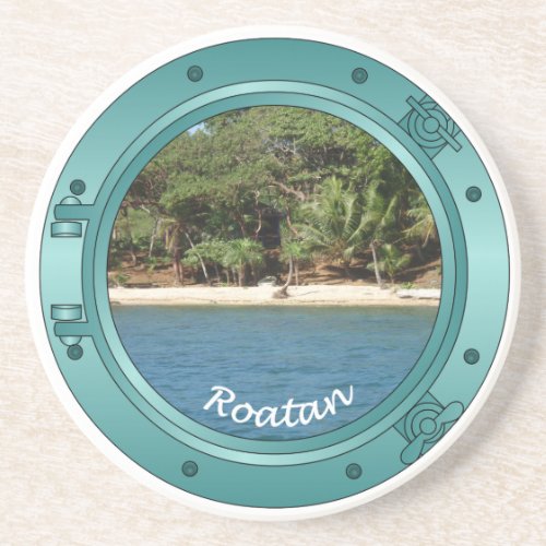 Roatan Honduras Porthole Coaster