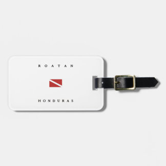 Roatan Honduras Scuba Dive Flag Luggage Tag