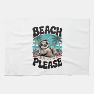 Roatan Honduras Sloth Summer Kitchen Towel