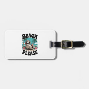 Roatan Honduras Sloth Summer Luggage Tag