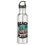 Roatan Honduras Sloth Summer Stainless Steel Water Bottle
