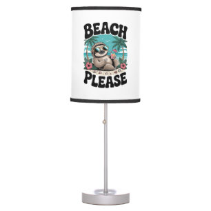 Roatan Honduras Sloth Summer Table Lamp