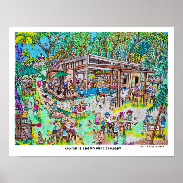 Roatan Island Brewing Company Poster (Front)