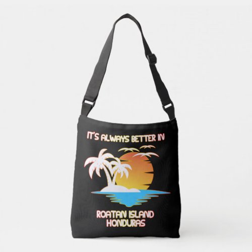 Roatan Island Caribbean Tropical Beach Honduras  Crossbody Bag