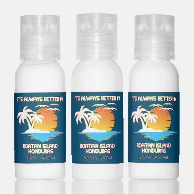 Roatan Island Caribbean Tropical Beach Honduras Hand Lotion (Set)
