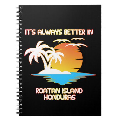 Roatan Island Caribbean Tropical Beach Honduras  Notebook