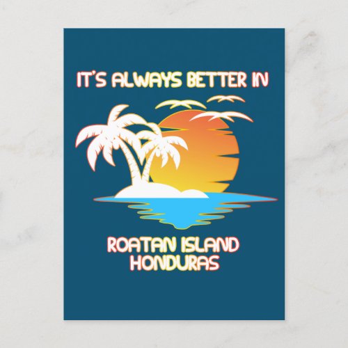 Roatan Island Caribbean Tropical Beach Honduras  Postcard