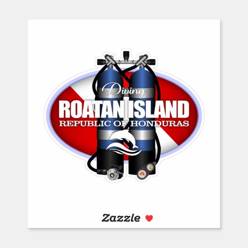 Roatan Island ST Sticker