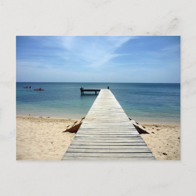 roatán pier postcard (Front)