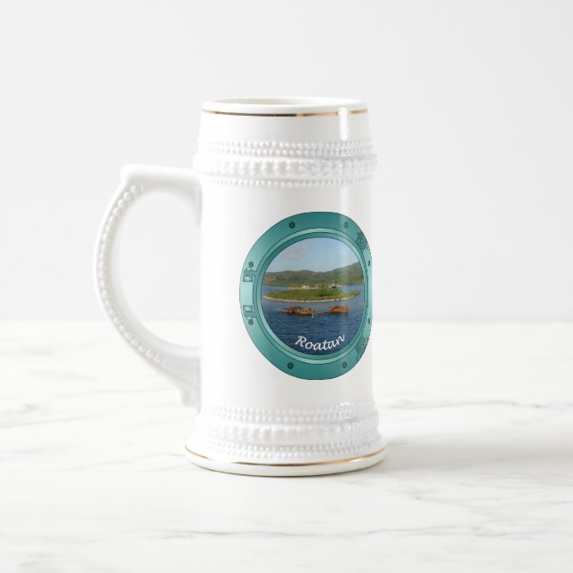 Roatan Porthole Beer Stein (Left)